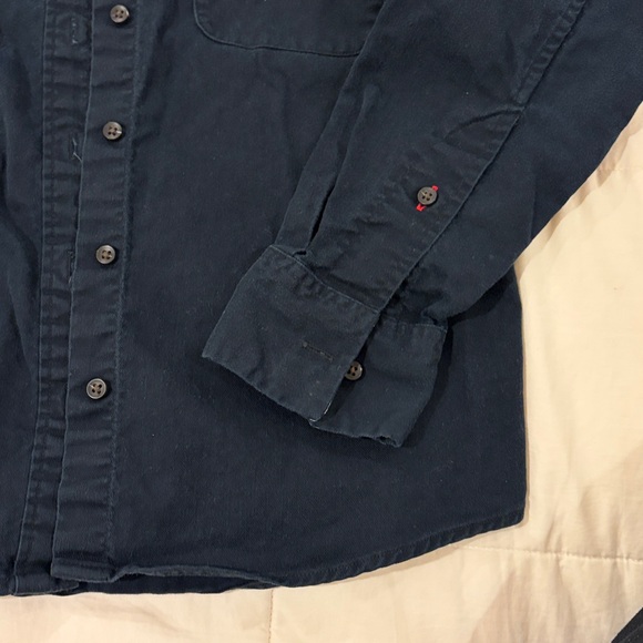 Uniqlo x ines de la fressange navy blue shirt - Picture 3 of 5